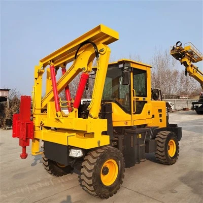 Motorvägsräcke Stålrör Pile Driver